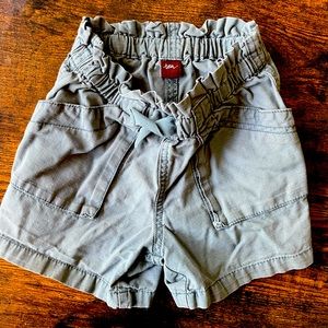 Size 7 girls Tea Collection shorts in dusty aqua.